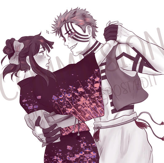 Couple Half Body - $50